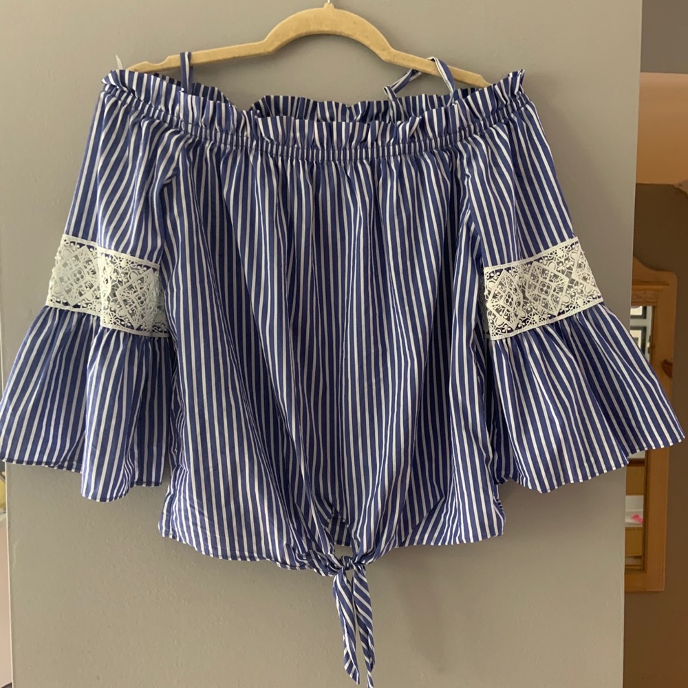 Blue stripe Blouse
